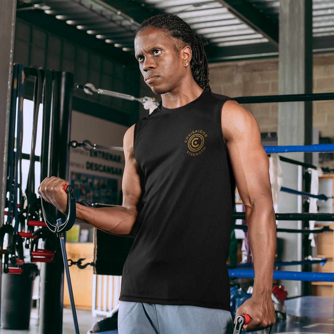 Golden Muscle Embroidered Shirt - Chaisaidor